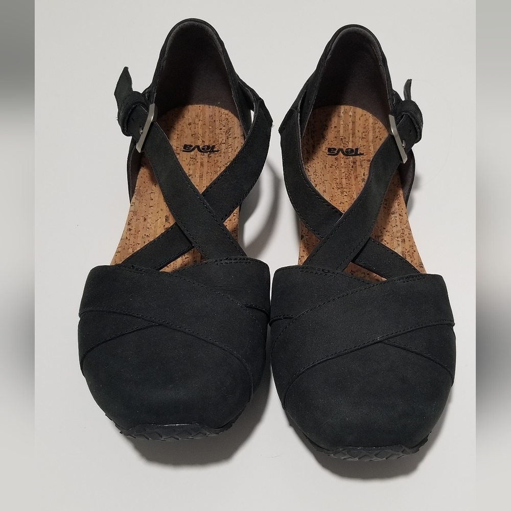 Teva Women's Mahonia Mary Jane Sandals Black  Size 7.5